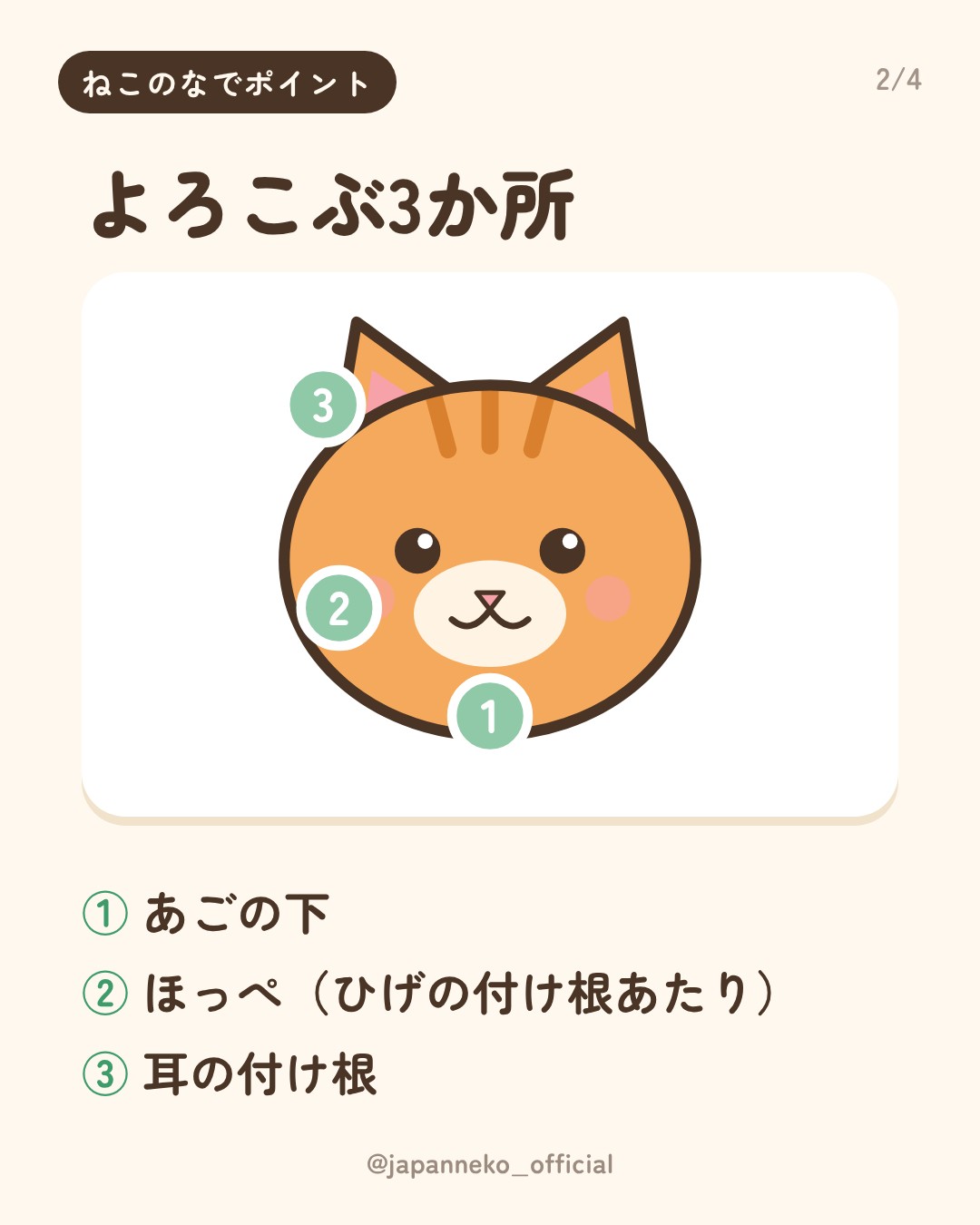 猫がよろこぶ、なでポイント3つ（2枚目）